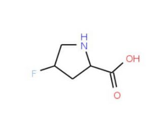 (2S,4S)-4-Fluoro-pyrrolidine-2-carboxylic acid (CAS 2438-57-5) - chemical structure image