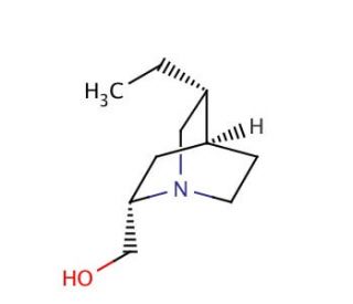 (2S,4S,5R)-2-Hydroxymethyl-5-ethylquinuclidine (CAS 219794-79-3) - chemical structure image