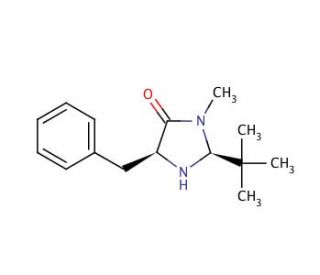 (2S,5S)-(&minus;)-2-tert-Butyl-3-methyl-5-benzyl-4-imidazolidinone (CAS 346440-54-8) - chemical structure image
