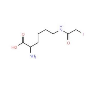 (2S)-(&plus;)-Amino-6-iodoacetamidohexanoic acid (CAS 35748-65-3) - chemical structure image