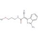 (2Z)-2-(3-amino-1H-isoindol-1-ylidene)-2-cyano-N-(3-methoxypropyl)acetamide - chemical structure image