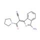 (2Z)-2-(3-amino-1H-isoindol-1-ylidene)-3-oxo-3-pyrrolidin-1-ylpropanenitrile - chemical structure image