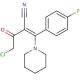 (2Z)-2-(chloroacetyl)-3-(4-fluorophenyl)-3-piperidin-1-ylacrylonitrile - chemical structure image
