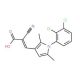(2Z)-2-cyano-3-[1-(2,3-dichlorophenyl)-2,5-dimethyl-1H-pyrrol-3-yl]acrylic acid - chemical structure image