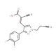 (2Z)-2-cyano-3-[1-(2-cyanoethyl)-3-(3,4-difluorophenyl)-1H-pyrazol-4-yl]acrylic acid - chemical structure image