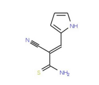 (2Z)-2-cyano-3-(1H-pyrrol-2-yl)prop-2-enethioamide - chemical structure image