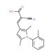 (2Z)-2-cyano-3-[2,5-dimethyl-1-(2-methylphenyl)-1H-pyrrol-3-yl]acrylic acid - chemical structure image