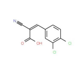 (2Z)-2-cyano-3-(3,4-dichlorophenyl)acrylic acid - chemical structure image