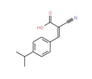 (2Z)-2-cyano-3-(4-isopropylphenyl)acrylic acid (CAS 25554-21-6) - chemical structure image