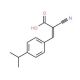 (2Z)-2-cyano-3-(4-isopropylphenyl)acrylic acid (CAS 25554-21-6) - chemical structure image