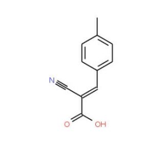 (2Z)-2-cyano-3-(4-methylphenyl)acrylic acid - chemical structure image