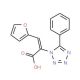 (2Z)-3-(2-furyl)-2-(5-phenyl-1H-tetrazol-1-yl)acrylic acid (CAS 19747-13-8) - chemical structure image