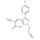 (2Z)-3-[3-(4-chlorophenyl)-1-(2-cyanoethyl)-1H-pyrazol-4-yl]-2-cyanoacrylic acid - chemical structure image