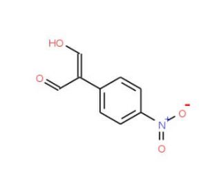 (2Z)-3-Hydroxy-2-(4-nitrophenyl)acrylaldehyde - chemical structure image
