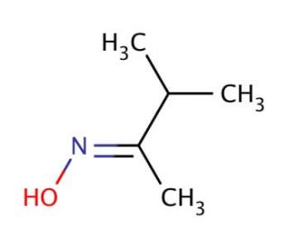 (2Z)-3-methylbutan-2-one oxime (CAS 600-20-4) - chemical structure image