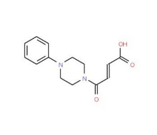 (2Z)-4-oxo-4-(4-phenylpiperazin-1-yl)but-2-enoic acid (CAS 72547-39-8) - chemical structure image