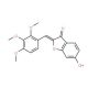(2Z)-6-hydroxy-2-(2,3,4-trimethoxybenzylidene)-1-benzofuran-3(2H)-one - chemical structure image