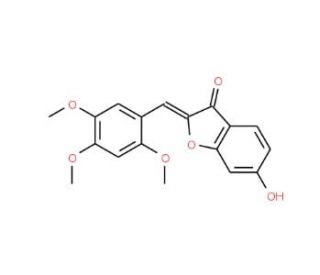 (2Z)-6-hydroxy-2-(2,4,5-trimethoxybenzylidene)-1-benzofuran-3(2H)-one - chemical structure image