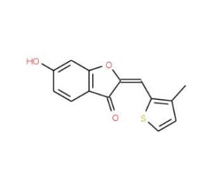 (2Z)-6-hydroxy-2-[(3-methylthien-2-yl)methylene]-1-benzofuran-3(2H)-one - chemical structure image