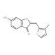 (2Z)-6-hydroxy-2-[(3-methylthien-2-yl)methylene]-1-benzofuran-3(2H)-one - chemical structure image