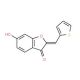 (2Z)-6-hydroxy-2-(thien-2-ylmethylene)-1-benzofuran-3(2H)-one - chemical structure image
