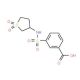 3-{[(1,1-dioxidotetrahydrothien-3-yl)amino]sulfonyl}benzoic acid - chemical structure image