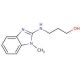 3-[(1-methyl-1H-1,3-benzodiazol-2-yl)amino]propan-1-ol - chemical structure image