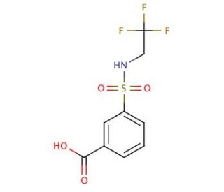 3-{[(2,2,2-trifluoroethyl)amino]sulfonyl}benzoic acid - chemical structure image