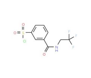 3-[(2,2,2-trifluoroethyl)carbamoyl]benzene-1-sulfonyl chloride - chemical structure image