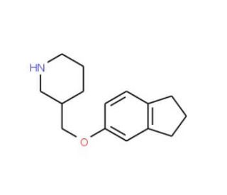 3-[(2,3-Dihydro-1H-inden-5-yloxy)methyl]piperidine - chemical structure image