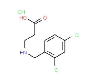 3-{[(2,4-dichlorophenyl)methyl]amino}propanoic acid hydrochloride - chemical structure image