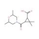 3-[(2,6-Dimethylmorpholin-4-yl)carbonyl]-2,2-dimethylcyclopropanecarboxylic acid - chemical structure image