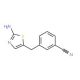 3-[(2-amino-1,3-thiazol-5-yl)methyl]benzonitrile - chemical structure image