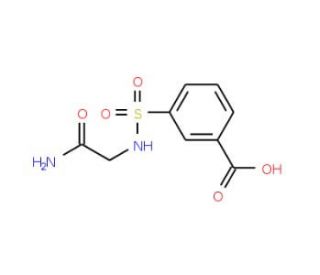 3-{[(2-amino-2-oxoethyl)amino]sulfonyl}benzoic acid - chemical structure image