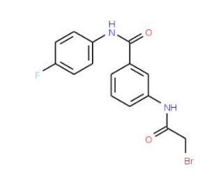 3-[(2-Bromoacetyl)amino]-N-(4-fluorophenyl)-benzamide - chemical structure image