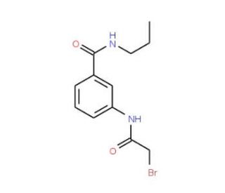 3-[(2-Bromoacetyl)amino]-N-propylbenzamide - chemical structure image