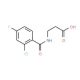 3-[(2-chloro-4-fluorobenzoyl)amino]propanoic acid - chemical structure image