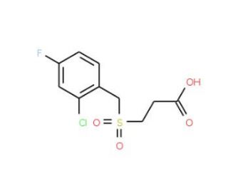 3-[(2-Chloro-4-fluorobenzyl)sulfonyl]-propanoic acid - chemical structure image