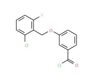 3-[(2-chloro-6-fluorobenzyl)oxy]benzoyl chloride - chemical structure image