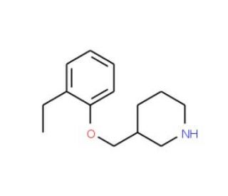 3-[(2-Ethylphenoxy)methyl]piperidine - chemical structure image