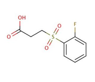 3-[(2-fluorophenyl)sulfonyl]propanoic acid - chemical structure image