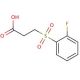 3-[(2-fluorophenyl)sulfonyl]propanoic acid - chemical structure image
