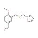 3-{[(2-Furylmethyl)thio]methyl}-4-methoxybenzaldehyde - chemical structure image