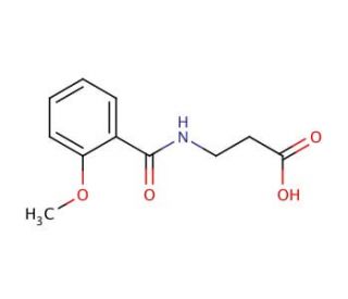 3-[(2-methoxybenzoyl)amino]propanoic acid - chemical structure image
