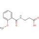 3-[(2-methoxybenzoyl)amino]propanoic acid - chemical structure image
