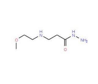 3-[(2-Methoxyethyl)amino]propanohydrazide - chemical structure image