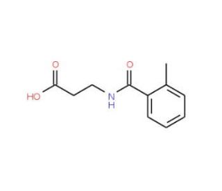 3-[(2-methylbenzoyl)amino]propanoic acid - chemical structure image
