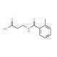 3-[(2-methylbenzoyl)amino]propanoic acid - chemical structure image