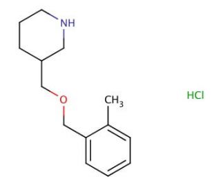3-{[(2-Methylbenzyl)oxy]methyl}piperidinehydrochloride - chemical structure image