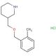 3-{[(2-Methylbenzyl)oxy]methyl}piperidinehydrochloride - chemical structure image